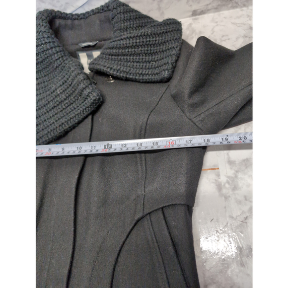 Soia & Kyo Black Shawl Knit Collar Wool Blend Jacket Women Sz S Classic Dressy - Picture 6 of 13